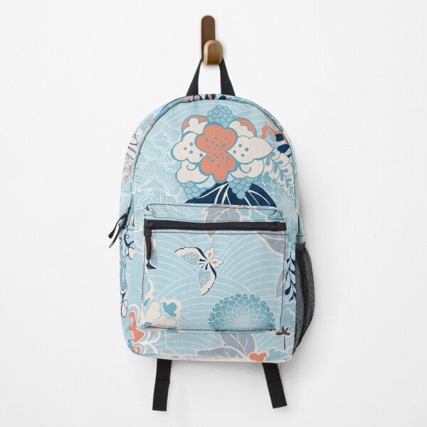 Item preview, Japanese Traditional Crane Pattern light Blue designed and sold by OneCreativeArt.