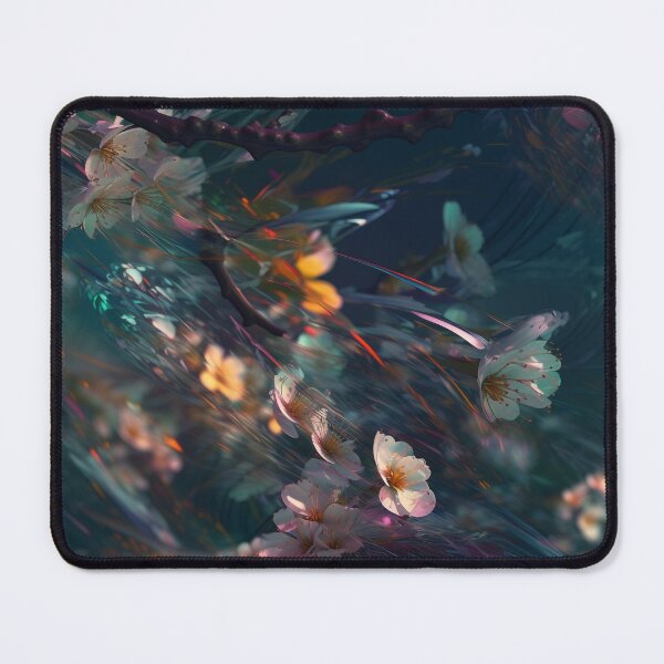 Item preview, Ethereal Blossoms - Dreamlike Cherry Blossom Digital Art Tile by State of Huma designed and sold by stateofhuman.