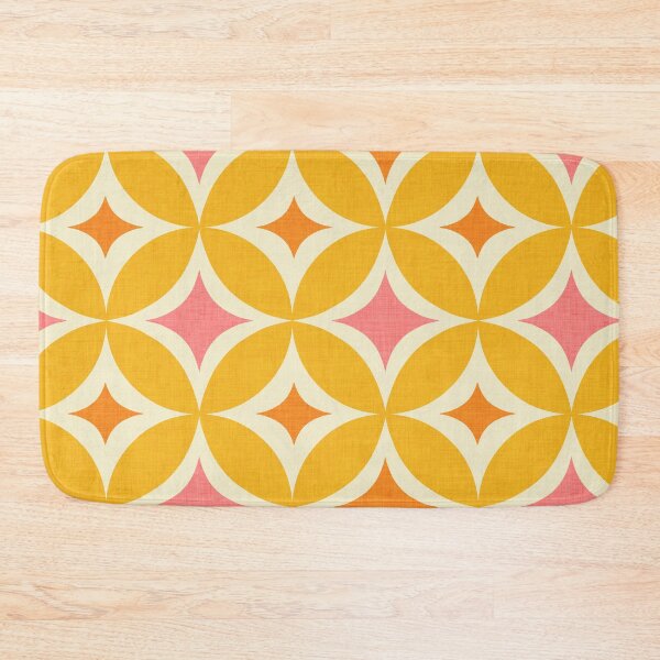 Item preview, 70s groovy Dots Tiles yellow and orange  designed and sold by susycosta.