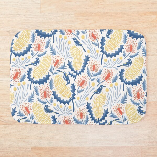 Item preview, Honeyeaters in a Garden of Native Flowers, pattern designed and sold by lurepeating.
