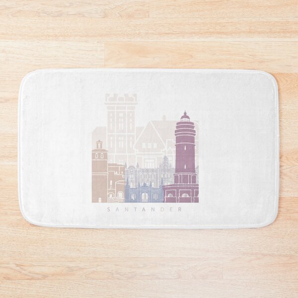 Item preview, SANTANDER SKYLINE POSTER PASTEL designed and sold by paulrommer.