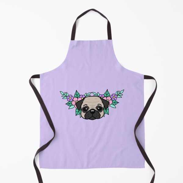 Item preview, Blooming Cuteness: Floral Pug Sticker for Dog Lovers and Nature Enthusiasts designed and sold by Aswood25.