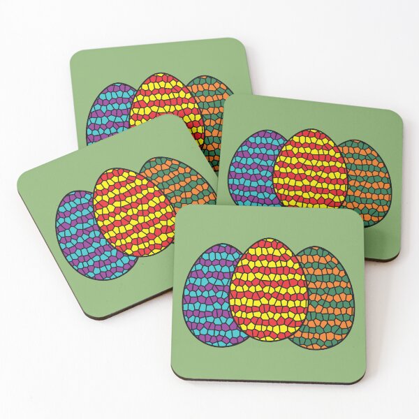 Item preview, Colorful mosaic easter eggs  designed and sold by Donutlovers.