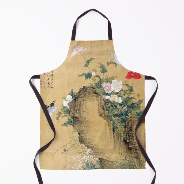 Item preview, Hanging scroll with poppies and butterflies | Yun Bing designed and sold by LaMadeleine.