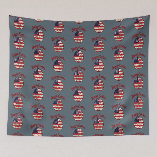Item preview, Easter eggs on american flag  designed and sold by Donutlovers.