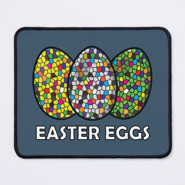 Item preview, Easter eggs on geometric mosaic tiles designed and sold by Donutlovers.
