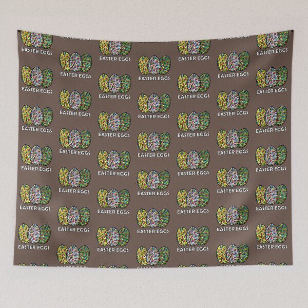 Item preview, Easter eggs on geometric mosaic tiles  designed and sold by Donutlovers.