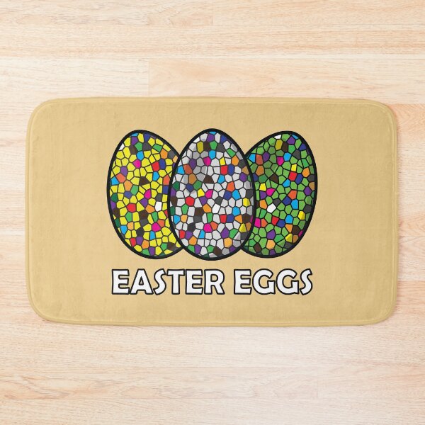 Item preview, Easter eggs on geometric mosaic tiles  designed and sold by Donutlovers.