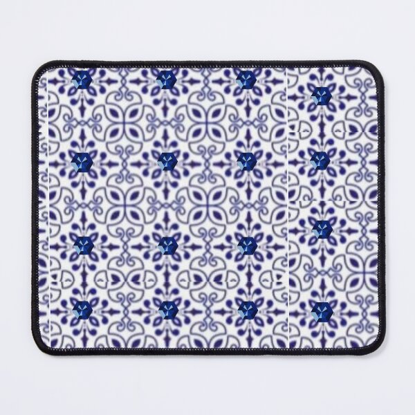 Item preview, Blue and white pattern tile  designed and sold by Nathanfulks551.