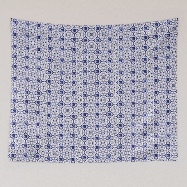 Item preview, Blue and white pattern tile  designed and sold by Nathanfulks551.
