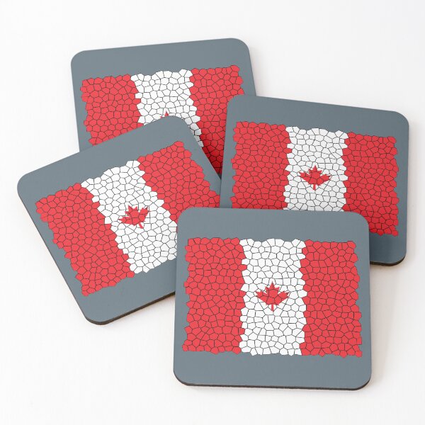Item preview, Canada flag on spanish mosaic pattern  designed and sold by Donutlovers.