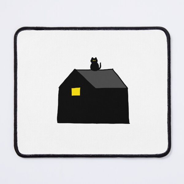 Item preview, a black Cat on the roof at night designed and sold by superbaechoo.