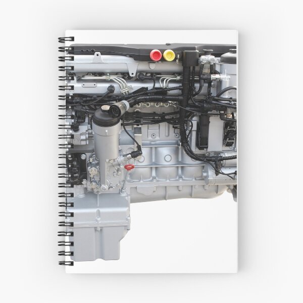 Item preview, Heavy truck engine isolated on white designed and sold by goceris.