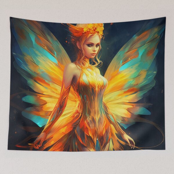 Item preview, Bright Fiery Fairy designed and sold by Red Witch Art.