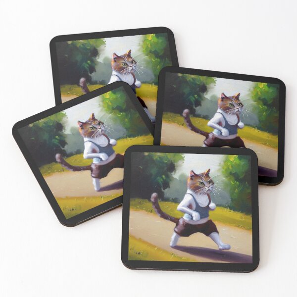 Item preview, Cat Jogging designed and sold by CrankyOldDude.