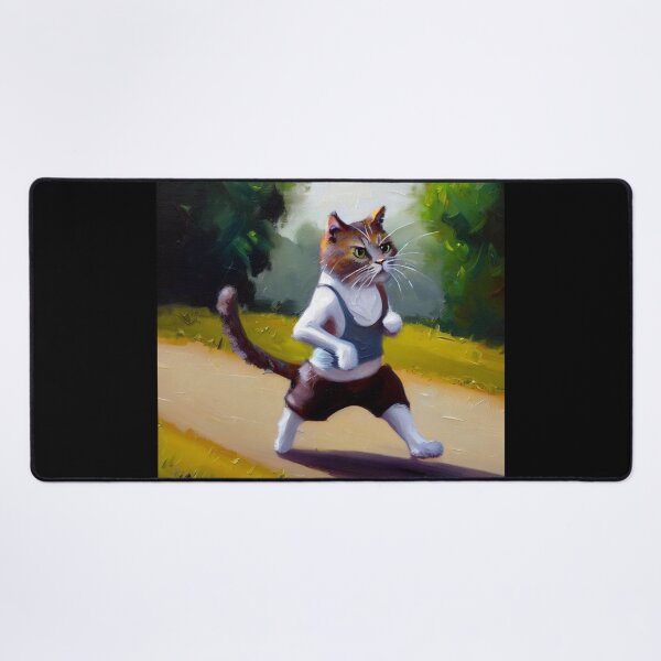 Item preview, Cat Jogging designed and sold by CrankyOldDude.