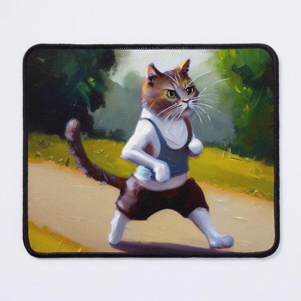 Item preview, Cat Jogging designed and sold by CrankyOldDude.