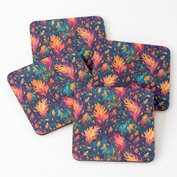 Item preview, Fiery Leaves designed and sold by Pedra Panda.