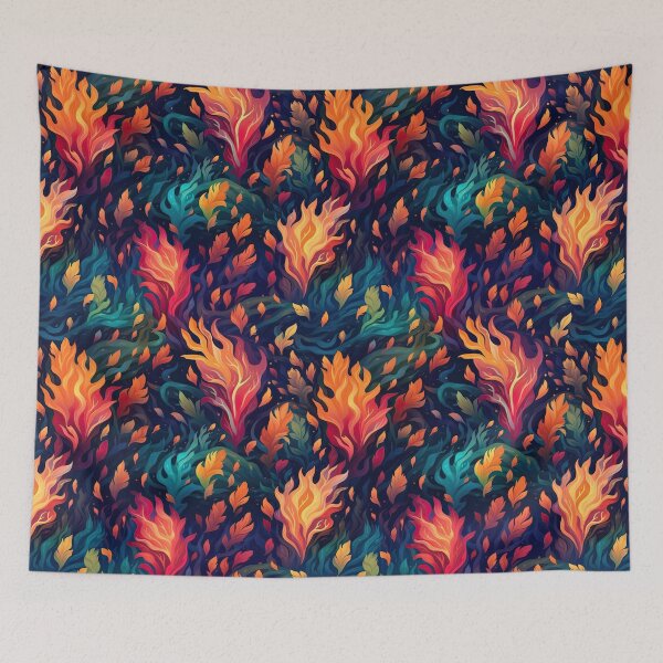Item preview, Fiery Leaves designed and sold by Pedra Panda.