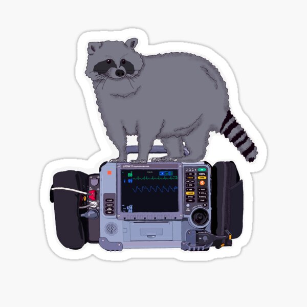 Raccoon Responder Sticker