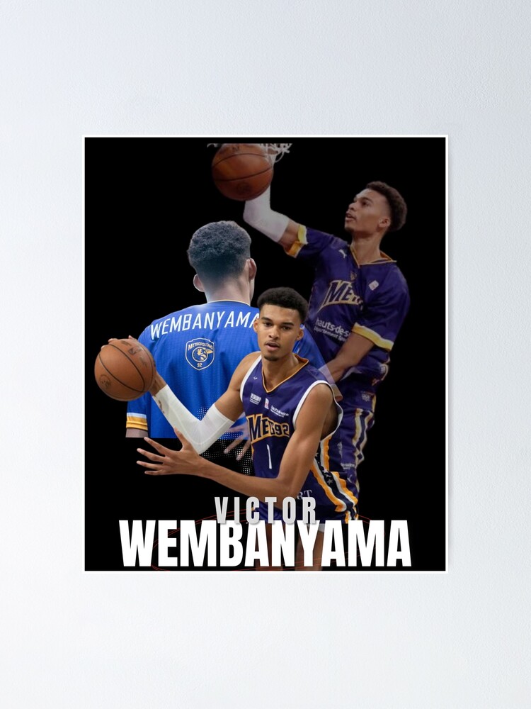 Screen Printed Basketball Mets92 Jersey 1 Victor Wembanyama