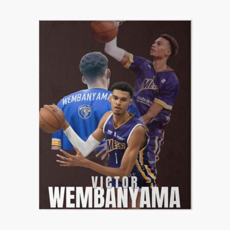 Victor Wembanyama - Mets 92 Basketball Art Board Print for Sale