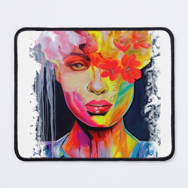 Item preview, Floral Woman Painting designed and sold by CuteTattoo.