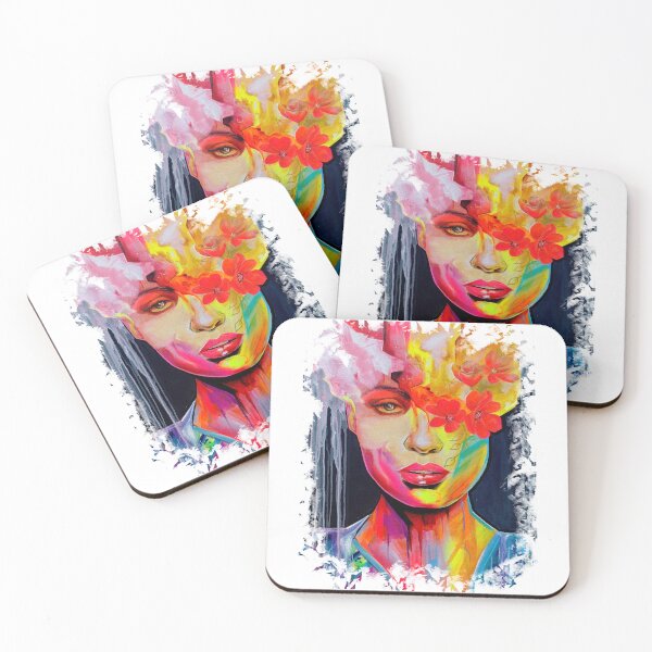 Item preview, Floral Woman Painting designed and sold by CuteTattoo.