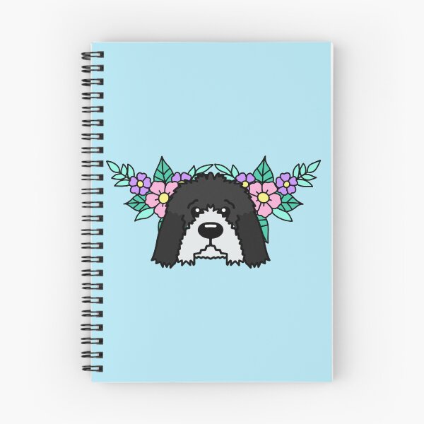 Item preview, Blooming Doodle Love: Floral Crossbreed Dog Sticker for Nature and Dog Enthusiasts designed and sold by Aswood25.