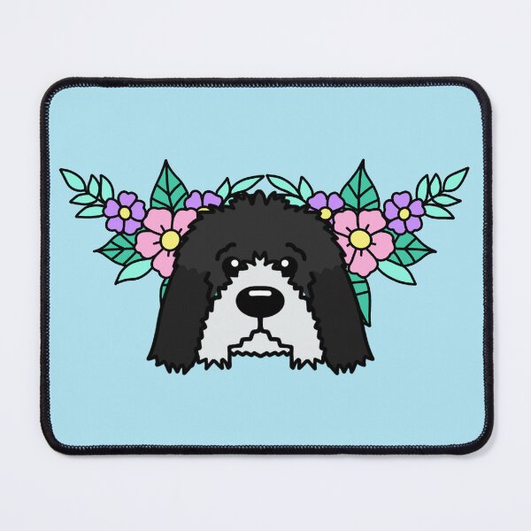 Item preview, Blooming Doodle Love: Floral Crossbreed Dog Sticker for Nature and Dog Enthusiasts designed and sold by Aswood25.