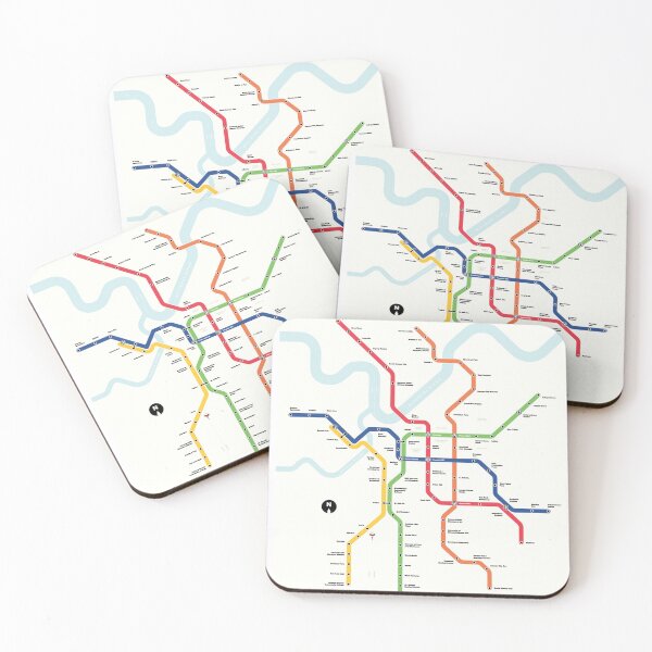 Item preview, Kansas City Train Metro City Map designed and sold by KALEIDOSCOPE UK.