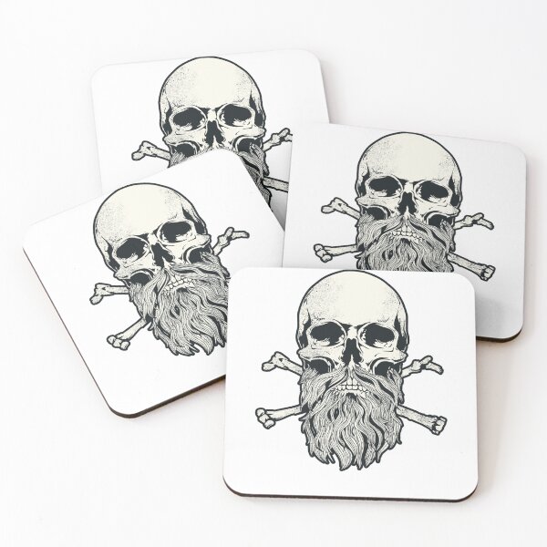 Item preview, Bearded Skull and Crossbones designed and sold by HufflesAhmad.