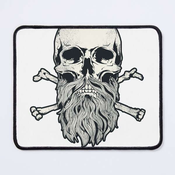 Item preview, Bearded Skull and Crossbones designed and sold by HufflesAhmad.