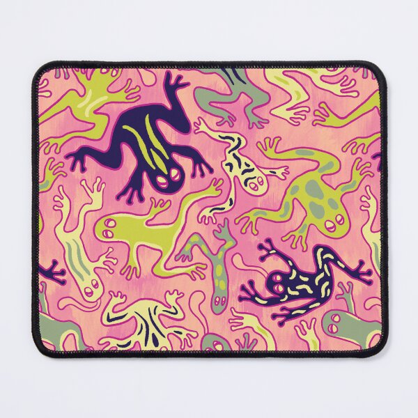 Item preview, Wonky Frogs in Pink Licorice designed and sold by lurepeating.