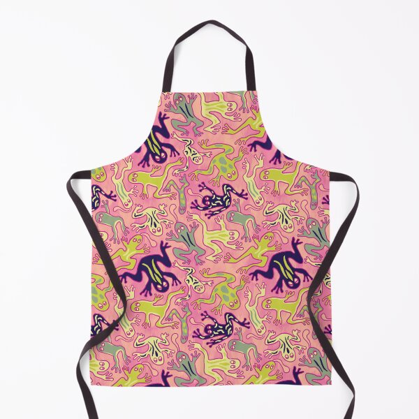 Item preview, Wonky Frogs in Pink Licorice designed and sold by lurepeating.