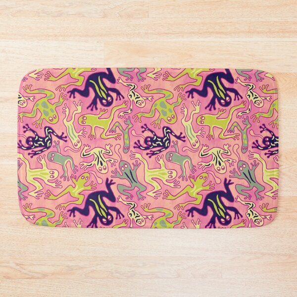 Item preview, Wonky Frogs in Pink Licorice designed and sold by lurepeating.