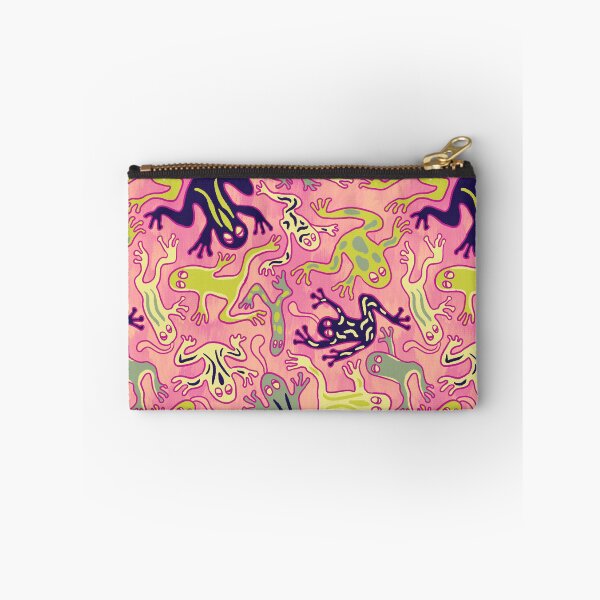 Item preview, Wonky Frogs in Pink Licorice designed and sold by lurepeating.