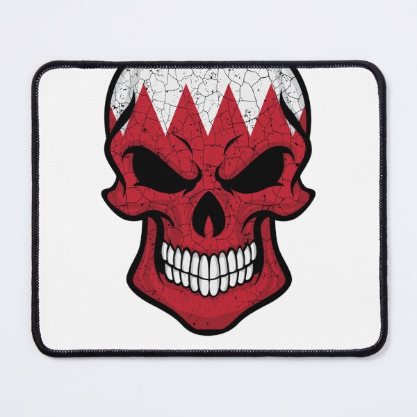 Item preview, Bahrain X Head Skull Flag designed and sold by HufflesAhmad.