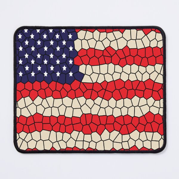 Item preview, America flag on Spanish mosaic tiles designed and sold by Donutlovers.