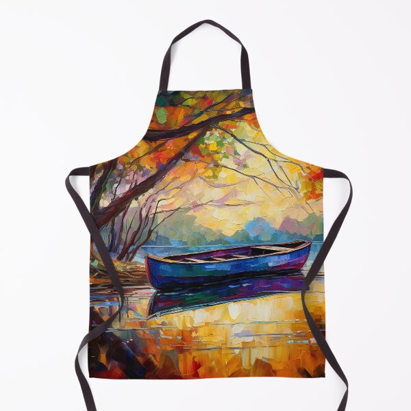 Item preview, Boat at tranquil sunset 1 designed and sold by Red Witch Art.