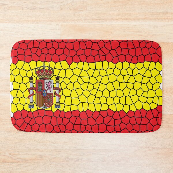 Artikelvorschau, Spanische Flagge auf Mosaik-Keramikfliesen entworfen und verkauft von Donutlovers.