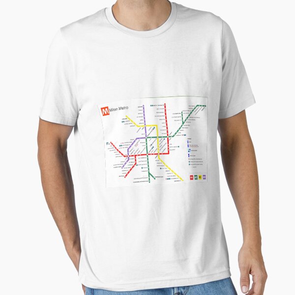 Item preview, Milan Italy Metro Train City Map designed and sold by KALEIDOSCOPE UK.