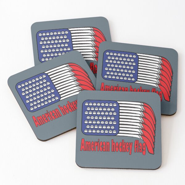 Item preview, American flag on hockey sticks  designed and sold by Donutlovers.