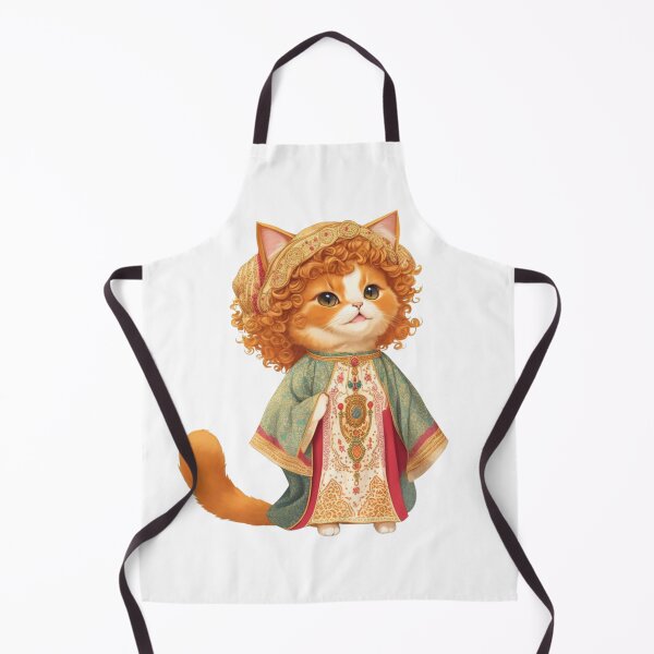 Item preview, Un adorable gato de pelo rizado con un caftán tradicional designed and sold by AmyEciov.