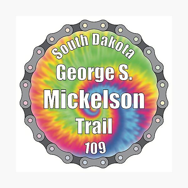 Item preview, George S Mickelson Trail (tie-dye) designed and sold by PurpleCowStudio.