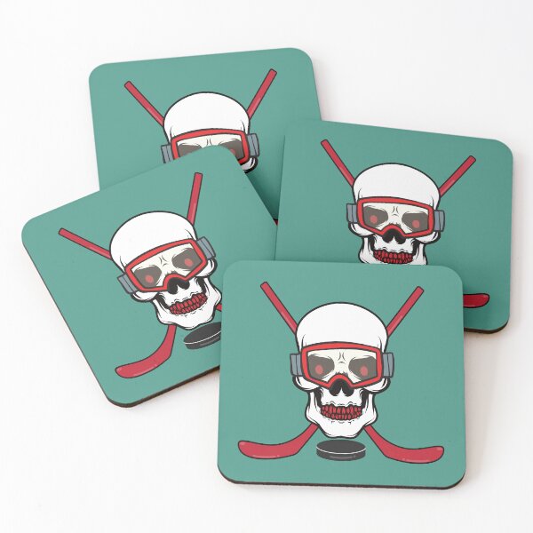Item preview, Skull head with hockey sticks and puck  designed and sold by Donutlovers.