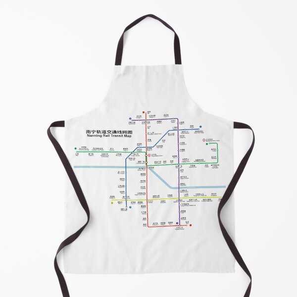 Item preview, Nanning China City Metro Train Map designed and sold by KALEIDOSCOPE UK.