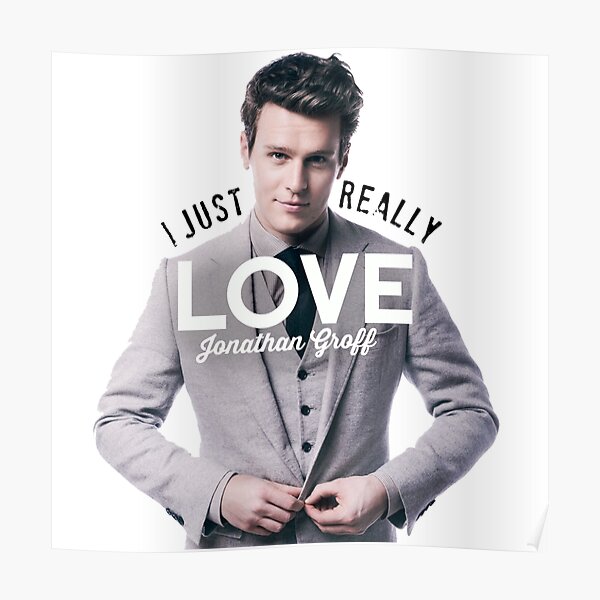 I just really love Jonathan Groff Poster