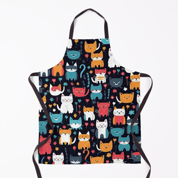 Item preview, Cute Cat Vector Pattern designed and sold by BaysparksMedia.