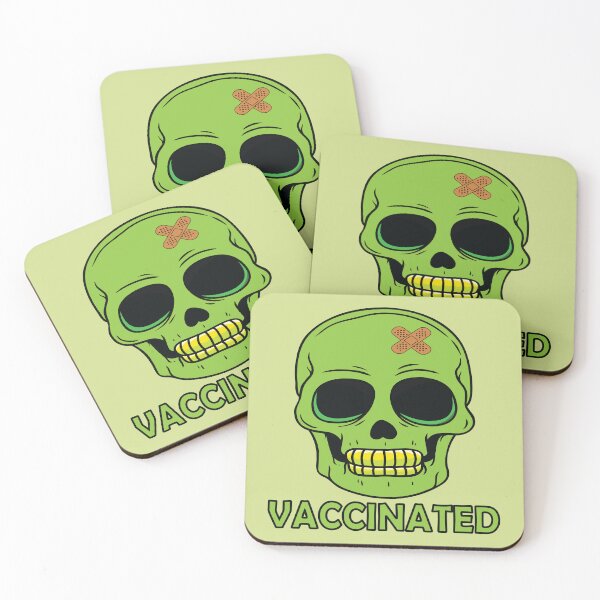 Item preview, Spooky vaccinated skull  designed and sold by Donutlovers.